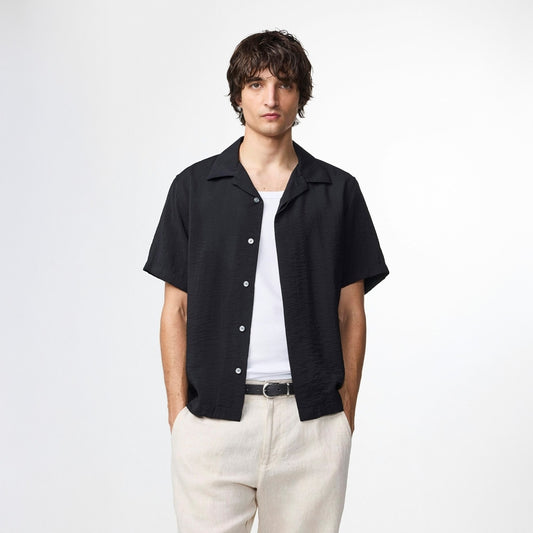 - Hank Short Sleeve Shirt - Black