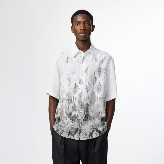 - Quinsy Short Sleeve Shirt - Black Print