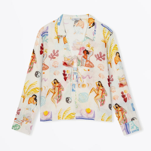 - Elm Shirt - Ivory Bathing Ladies