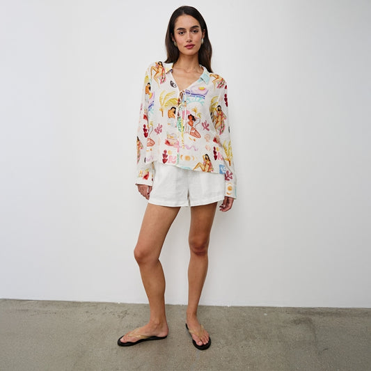 - Elm Shirt - Ivory Bathing Ladies