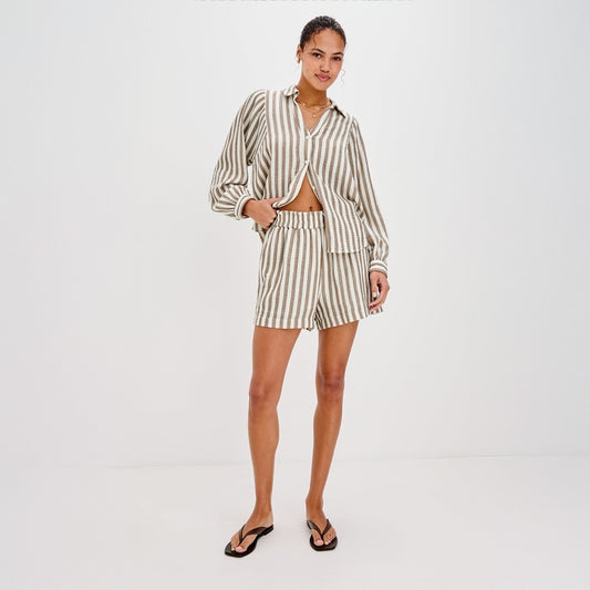 - Leighton Shorts - Milos Stripe