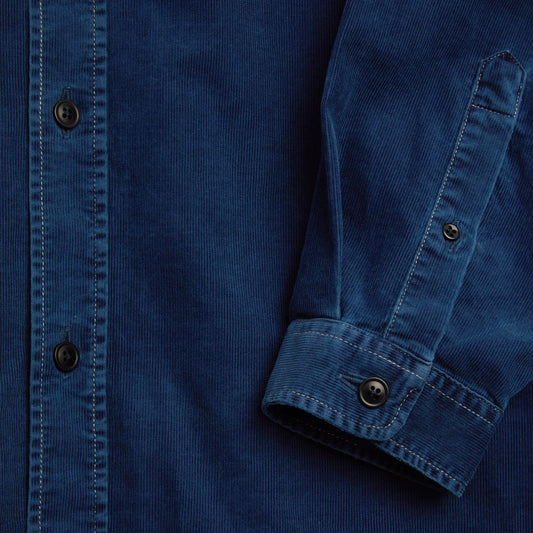 - ATLANTA LONG SLEEVE SHIRT (LOOSE FIT)  NEWSON CORD INDIGO