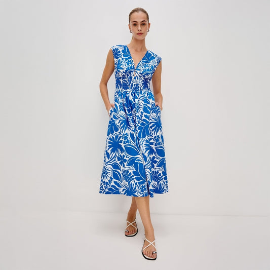- Roxanne Dress - Blue Riviera