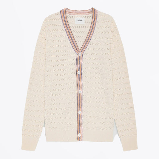 - Josh Knitted Cardigan - Ivory