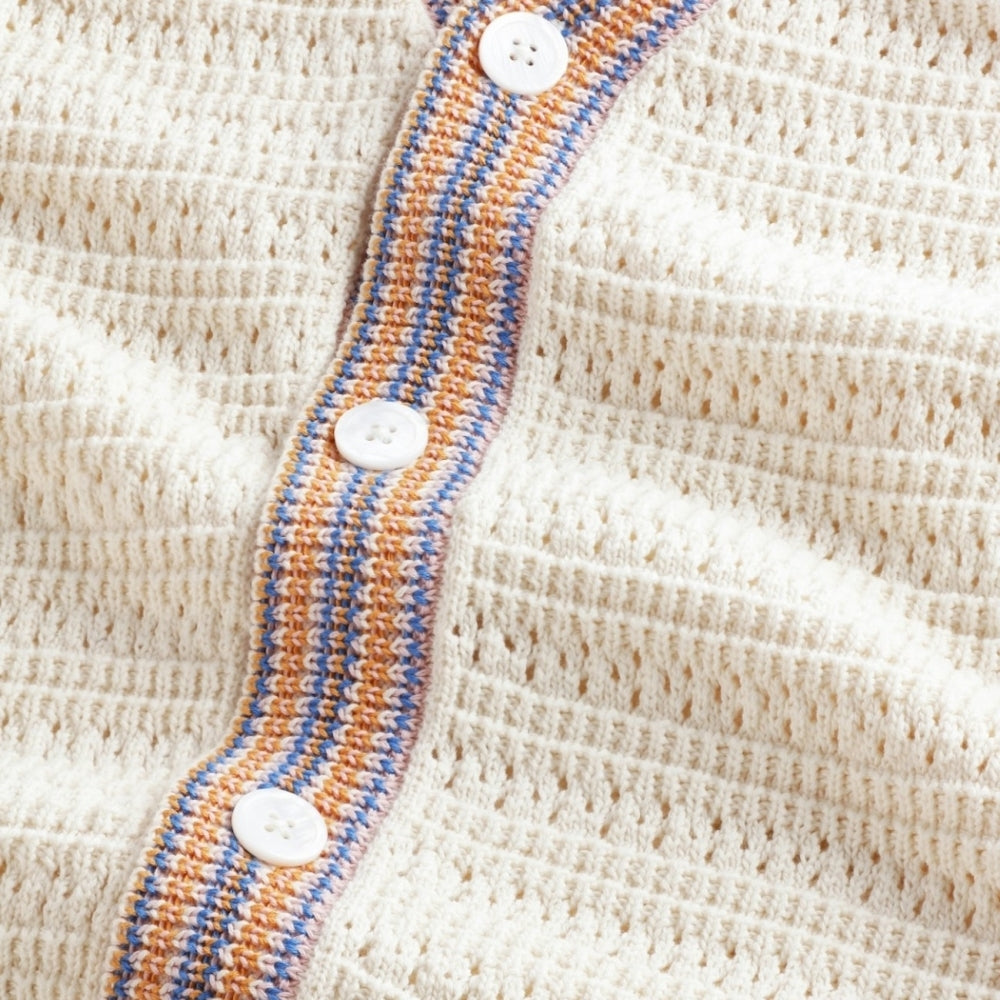 - Josh Knitted Cardigan - Ivory