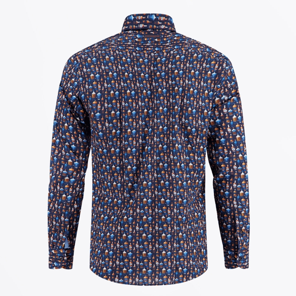 - Bottle Row Shirt - Navy