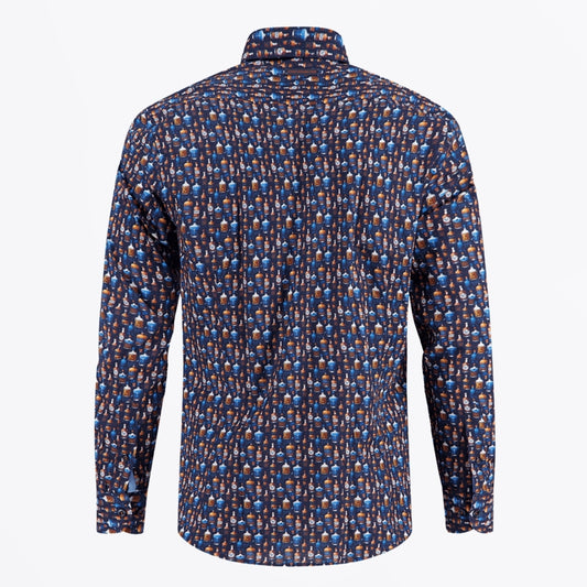 - Bottle Row Shirt - Navy