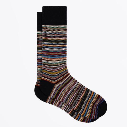 - Signature Stripe Cotton Blend Pique Socks