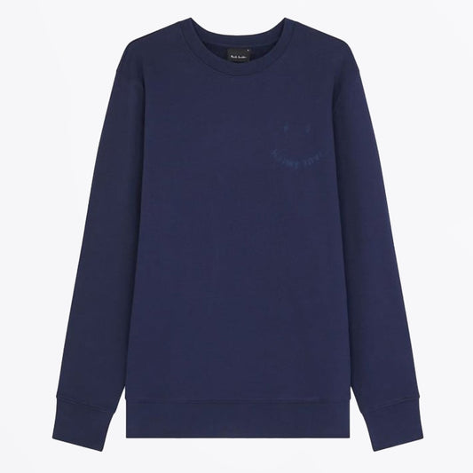 - PS Happy Sweatshirt - Dark Blue