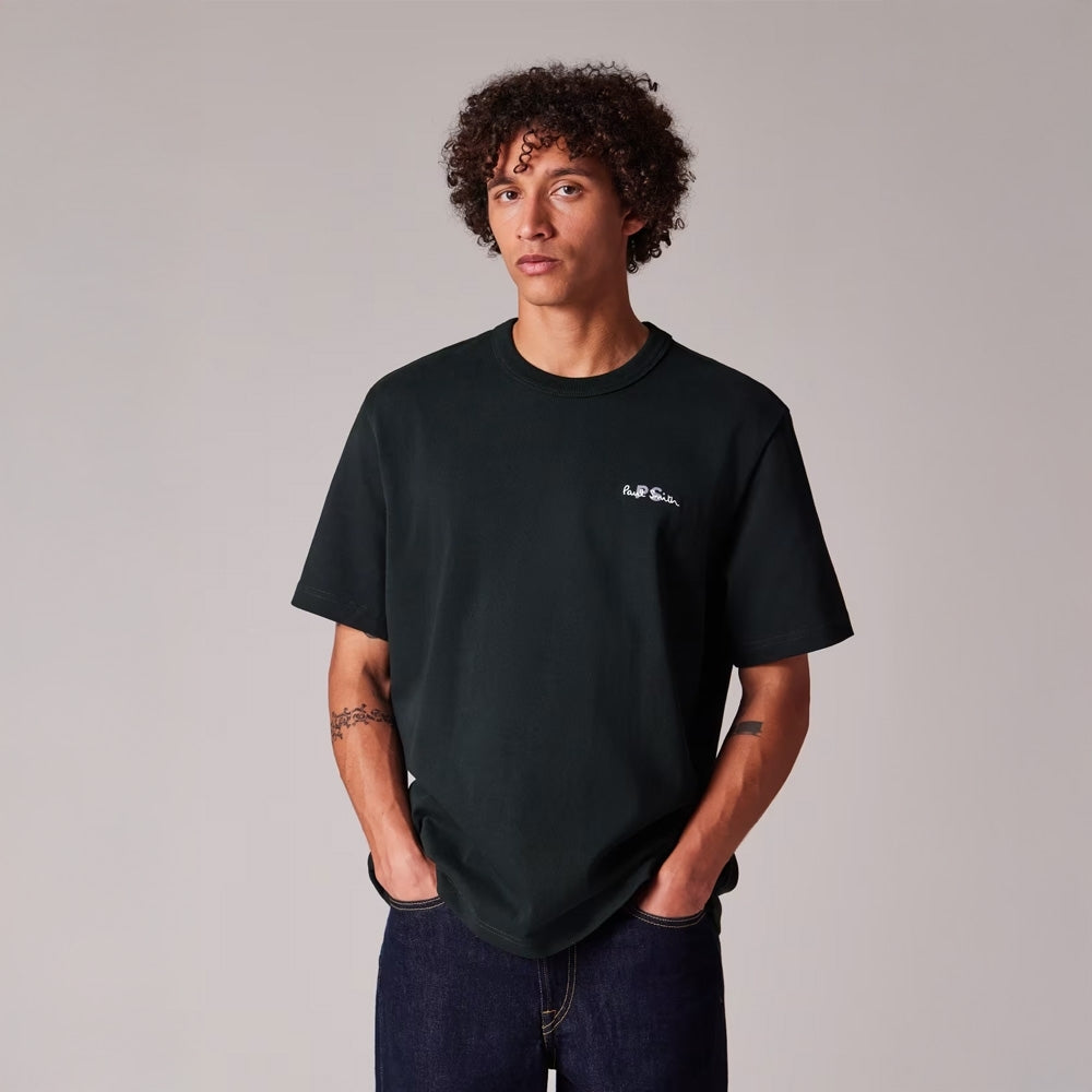 - Logo Embroidered Cotton T-Shirt - Dark Green