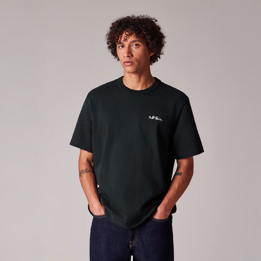 - Logo Embroidered Cotton T-Shirt - Dark Green