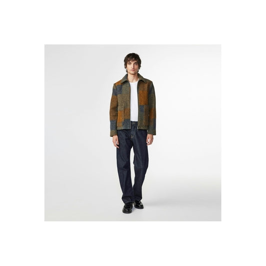 - Gael Wool Check Jacket - Brown Check