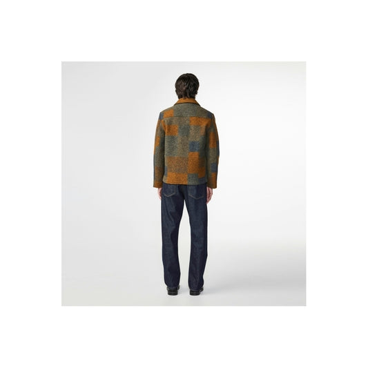 - Gael Wool Check Jacket - Brown Check