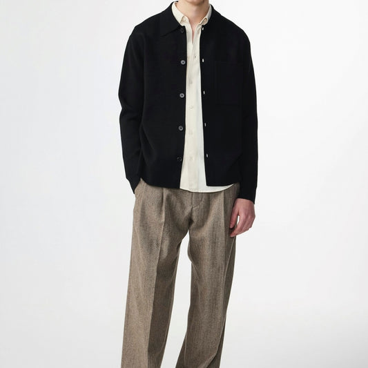 - Jonas Button Up Overshirt - Black