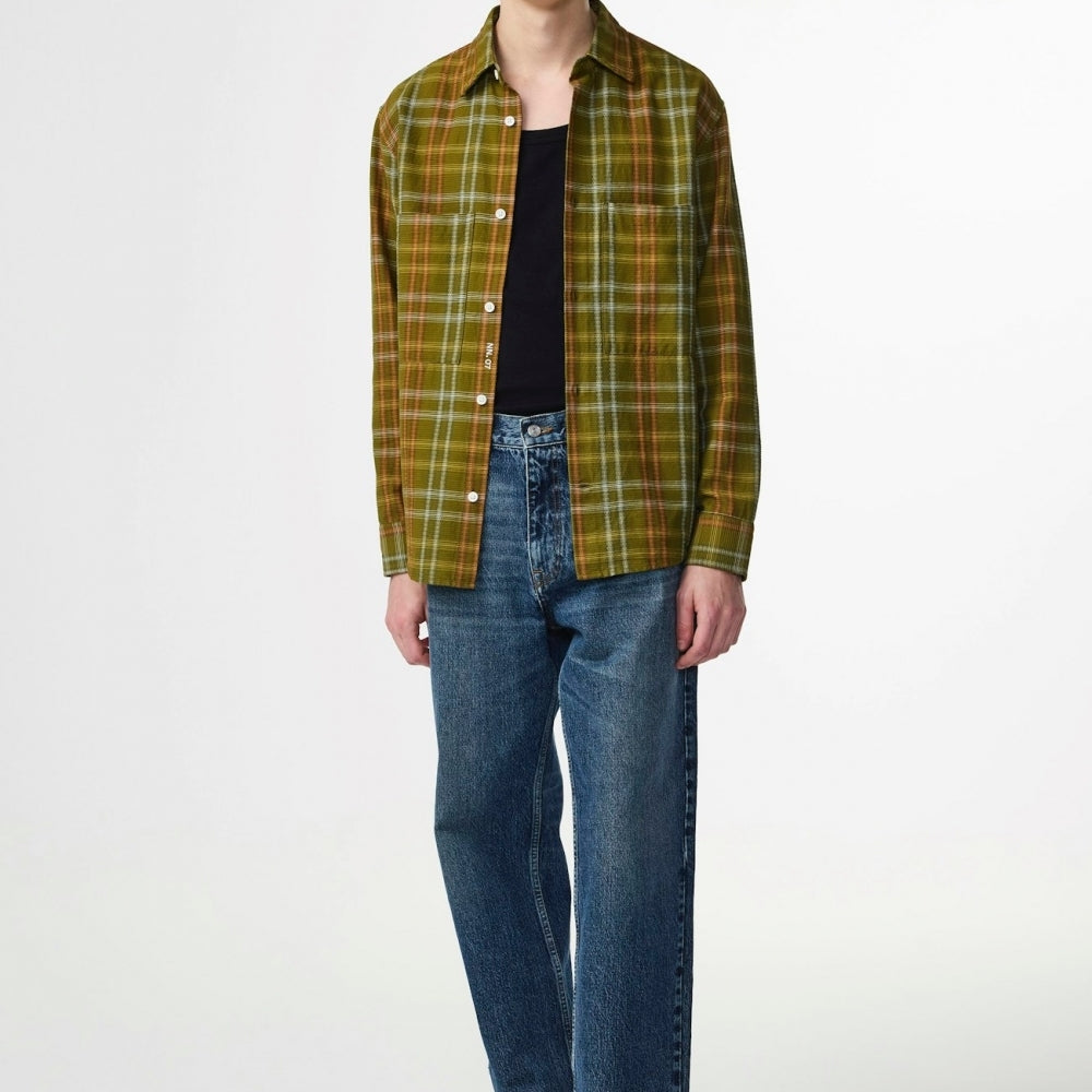 - Freddy Bedford Corduroy Shirt - Green Check
