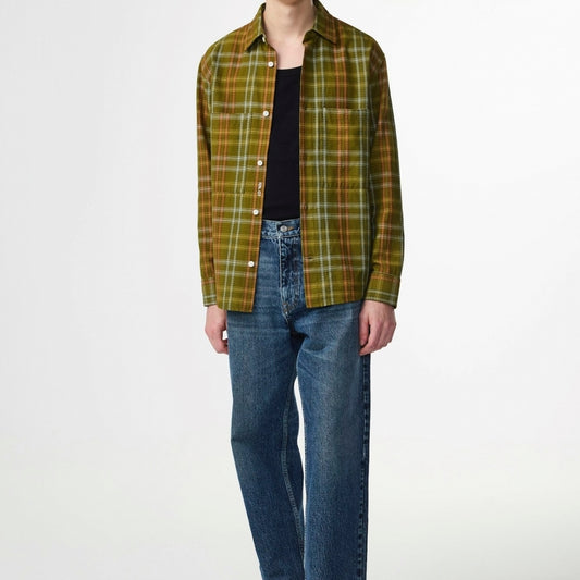 - Freddy Bedford Corduroy Shirt - Green Check