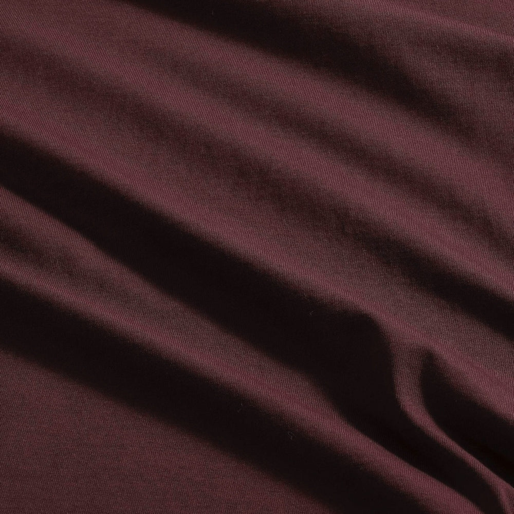 - Adam Casual Logo T-Shirt - Wine Red