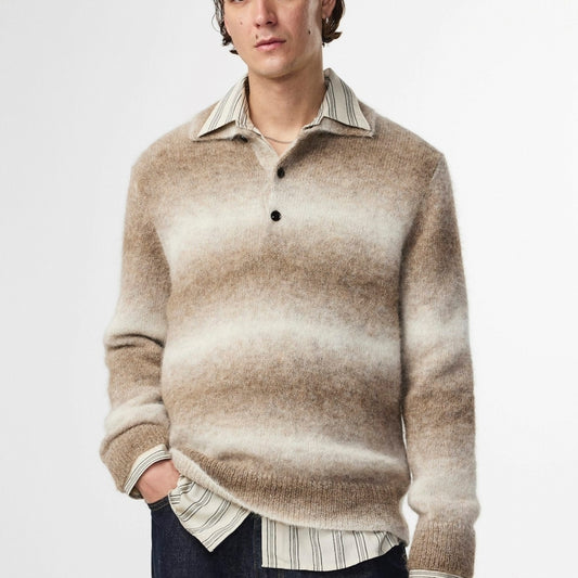 - Alfie Alpaca Blend Sweater - Light Caramel