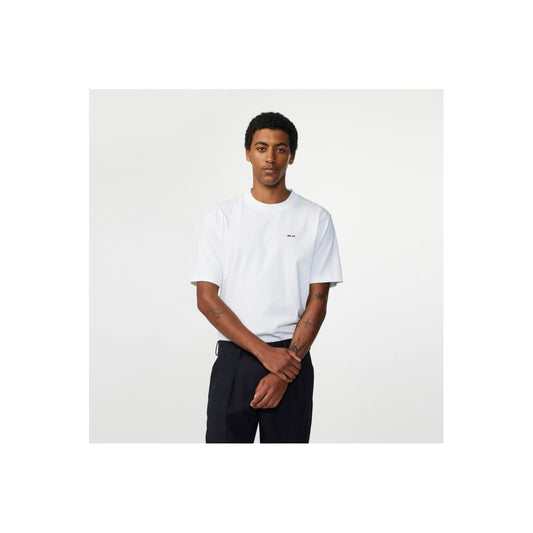 - Adam Casual Logo Pima T-Shirt - White