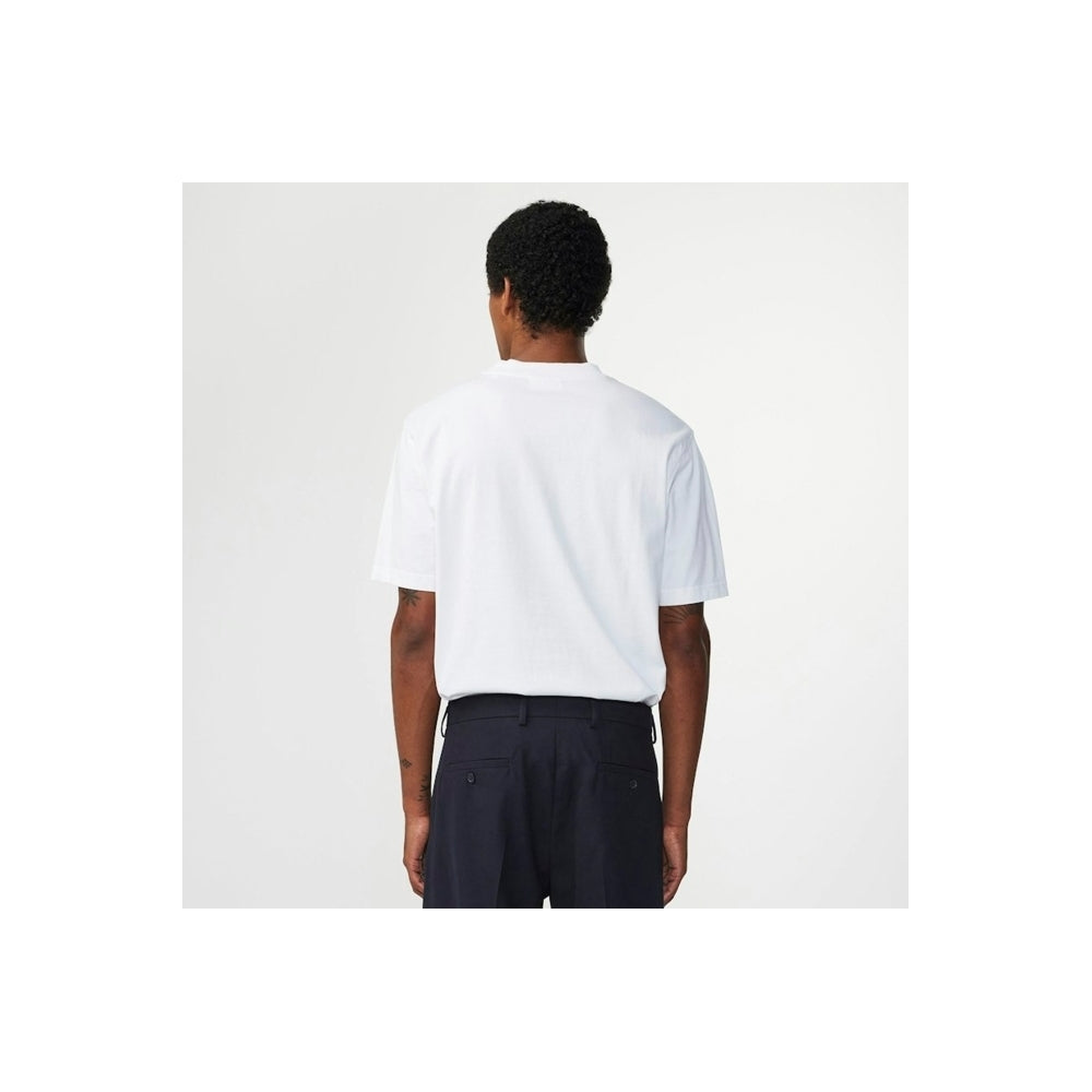 - Adam Casual Logo Pima T-Shirt - White