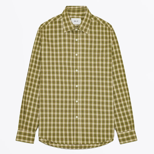- Deon Flannel Shirt - Moss Check