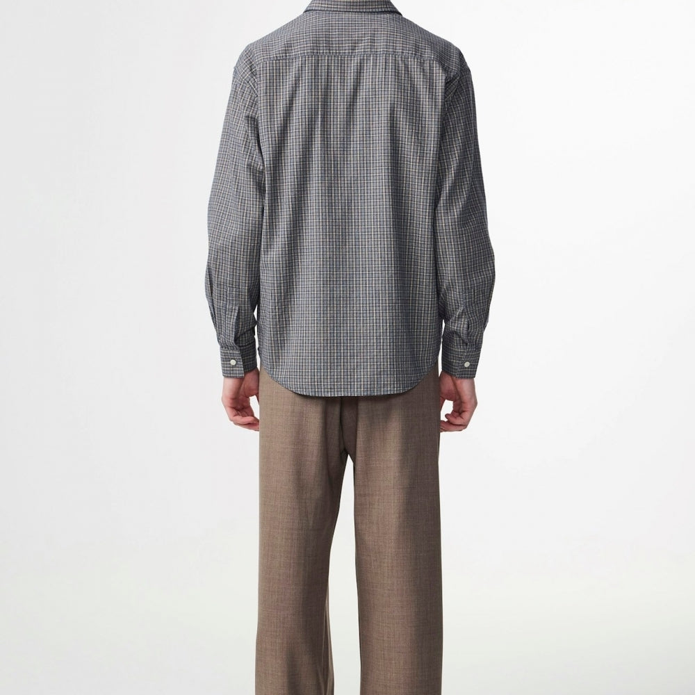 - Deon Flannel Shirt - Indigo Check