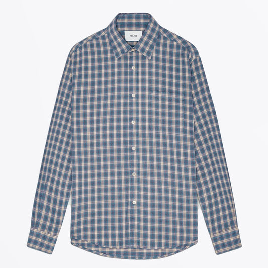 - Deon Flannel Shirt - Blue Check