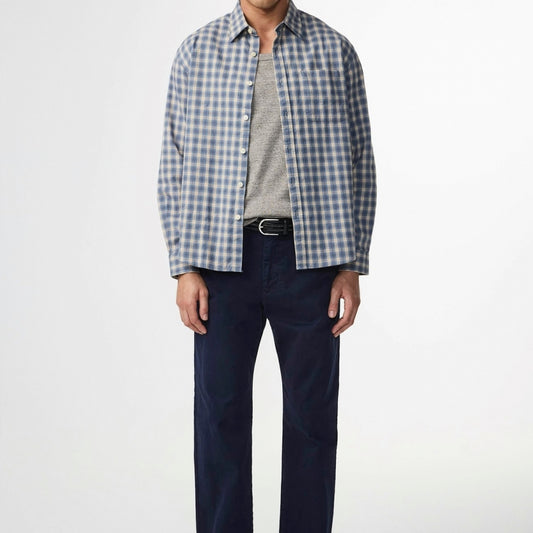 - Deon Flannel Shirt - Blue Check