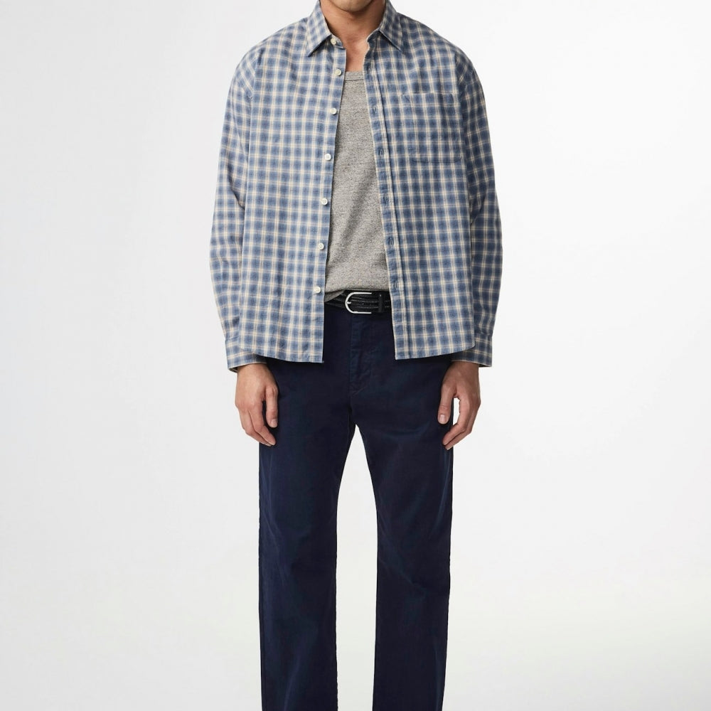 - Deon Flannel Shirt - Blue Check