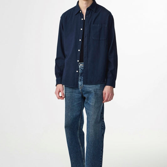 - Deon Flannel Shirt - Navy