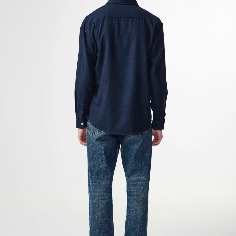 - Deon Flannel Shirt - Navy