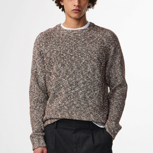 - Jacobo Boucle Yarn Sweater - Demitasse