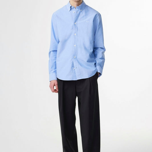 - Colby Logo Regular Fit Oxford Shirt - Light Blue