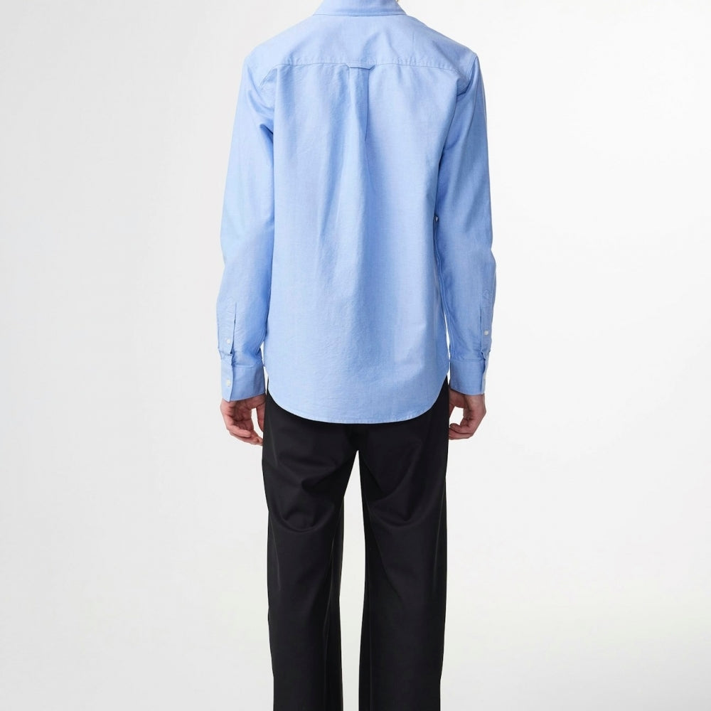 - Colby Logo Regular Fit Oxford Shirt - Light Blue