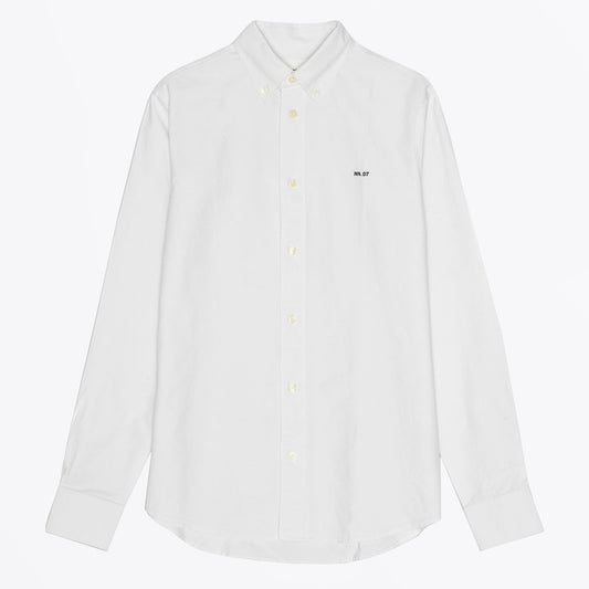 - Colby Logo Regular Fit Oxford Shirt - White
