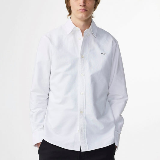 - Colby Logo Regular Fit Oxford Shirt - White