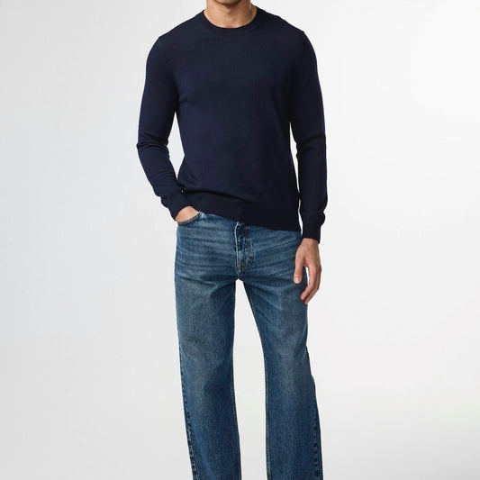 - Ted Lightweight Sweater - Navy Blue