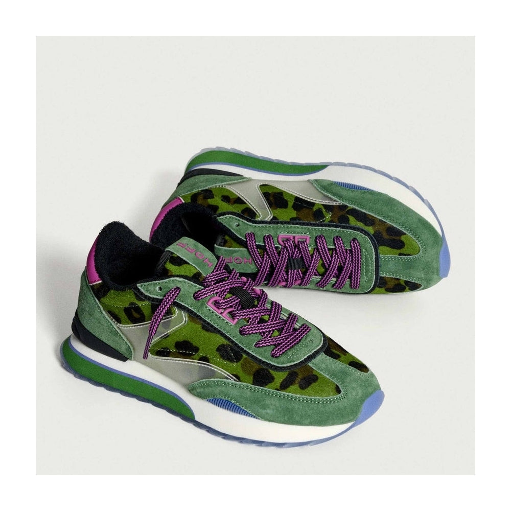 - Art Sneakers - Green Animal