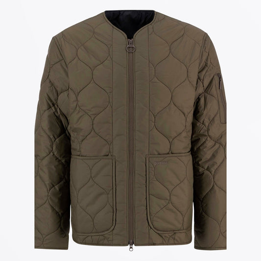 - Re-engineered Utility Liddesdale Quilted Jacket - Dark Olive