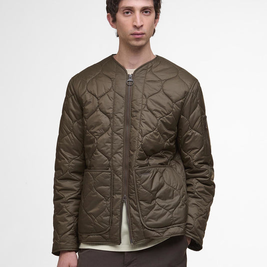 - Re-engineered Utility Liddesdale Quilted Jacket - Dark Olive