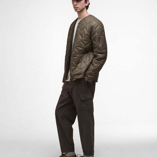 - Re-engineered Utility Liddesdale Quilted Jacket - Dark Olive