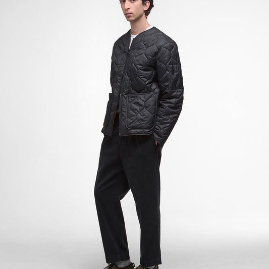 - Re-engineered Utility Liddesdale Quilted Jacket - Black