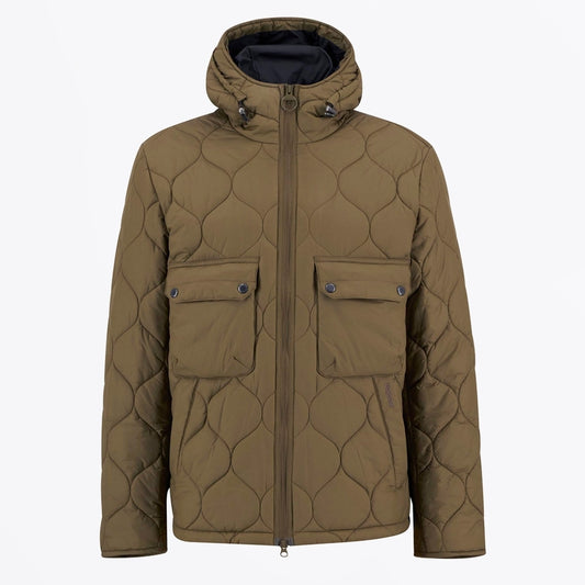 - Re-Engineered Hooded Spey Quilted Jacket - Beech