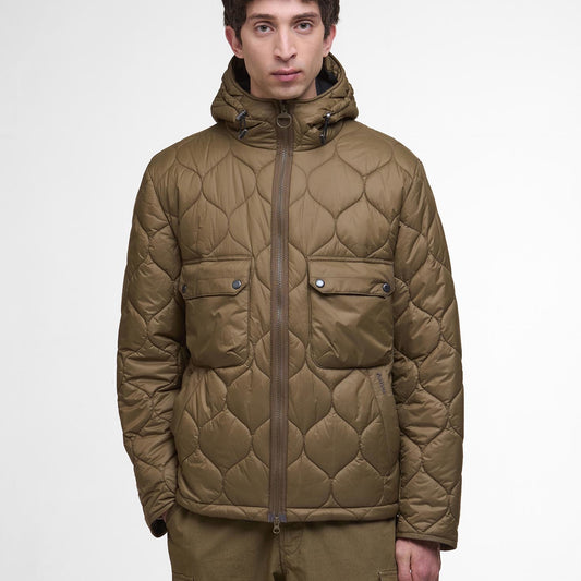 - Re-Engineered Hooded Spey Quilted Jacket - Beech