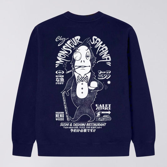 - Monsieur Sakana Sweatshirt - Maritime Blue