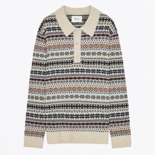 - Robbie Patterned Polo - Multi