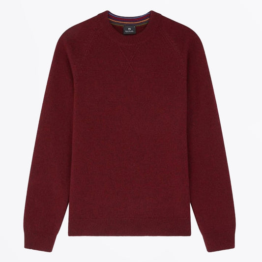 - Crew Neck Sweater - Burgundy