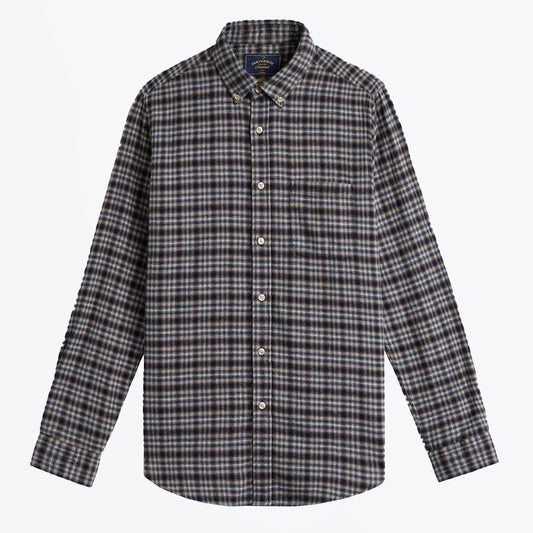 - Vouga Flannel Shirt - Blue