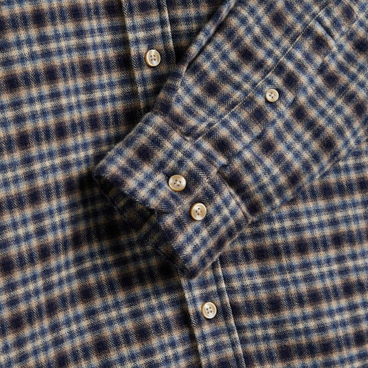 - Vouga Flannel Shirt - Blue