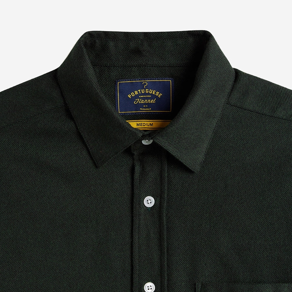- Teca Flannel Shirt - Forest Green